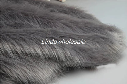 Wholsale Imitation Fox Plush Fur,cloth Counter Carpet Material,faux Fur Fabric,160cm*50cm/Pcs