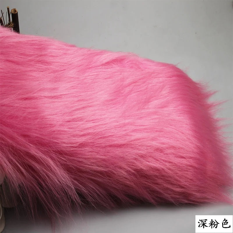 4 Kinds of Purple 12cm Long Pile Fur Faux Fur Fabric Soft Plush Faux Fur Fabric Sewing DIY Toy Home Background Decoration Cloth