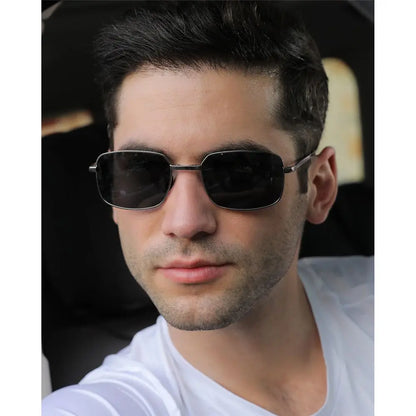 Metal Frame Portable Eyewear Folding Polarized Photochromic Sunglasses Sunglasses for Men Driving Glasses