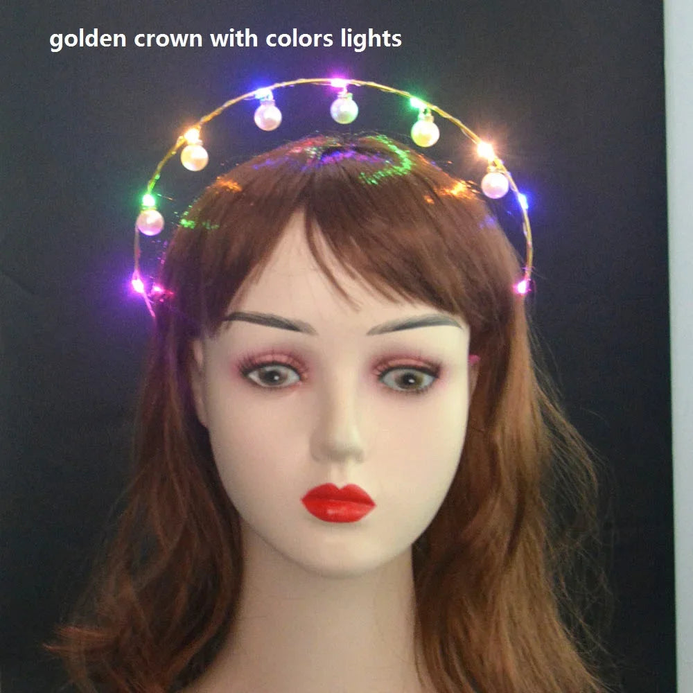 Children LED Light Fairy Angel Wing  Clothing Princess Costume Cloak Crown Tiara Rave Clothes Cosplay Outfit  Halloween