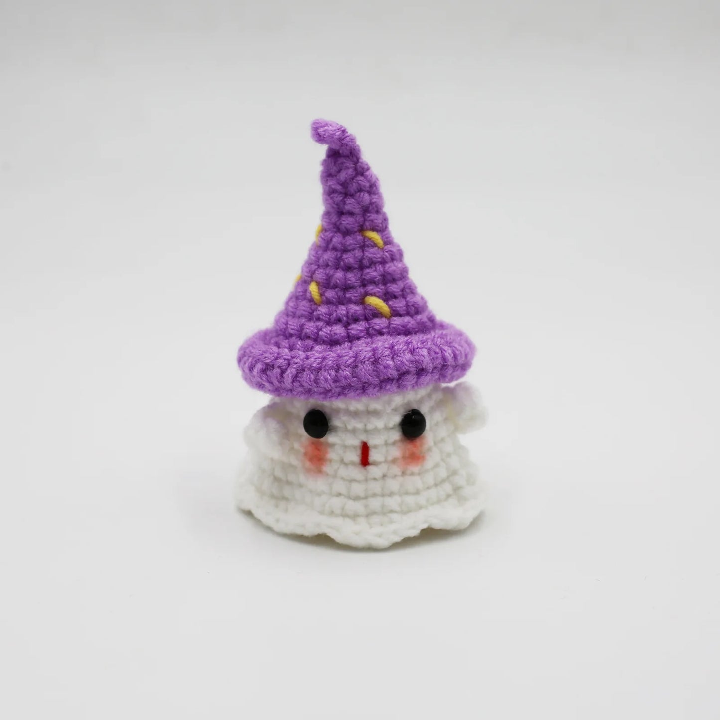 Halloween Home Decoration Handmade Knitted Witch Ghost Doll Ornament  Cute Pumpkin Ghost Keychain for Bag Pendant Christmas Gift