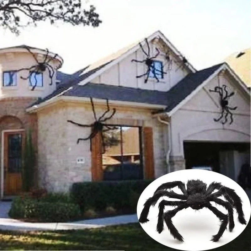Halloween Big Plush Spider Halloween Decoration Party Props Outdoor Big Spider Decoration Chamber Trick a Prank  Big Spider