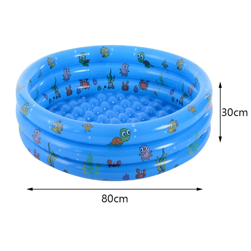 PVC Baby Inflatable Swimming Pool Kids Toy Summer Soft Fun Portable Bathtub for Water Game Portable Kids Outdoors Sport Play Toy
