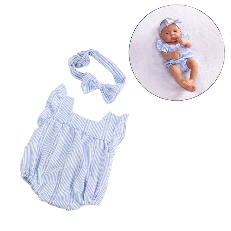 Doll Clothes Dress Jumpsuit Vest for 40cm New Baby Reborn American Doll Baby Girl DIY Clothes Toys for 16 Inch Dolls