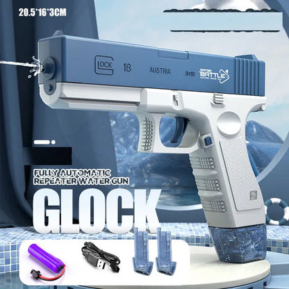 New 2024 Experience Fully Automatic Summer Water Gun Electric Glock Pistol Shooting Water Fun Toys for ChildrenBoysGirls Adults