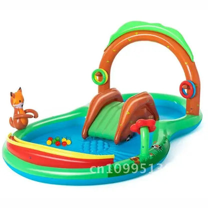 Swimming Children's Inflatable Big Pool Floats Slide Dinosaur Castle Pools Summer Play Piscina Water Toys Games Kids for Baby