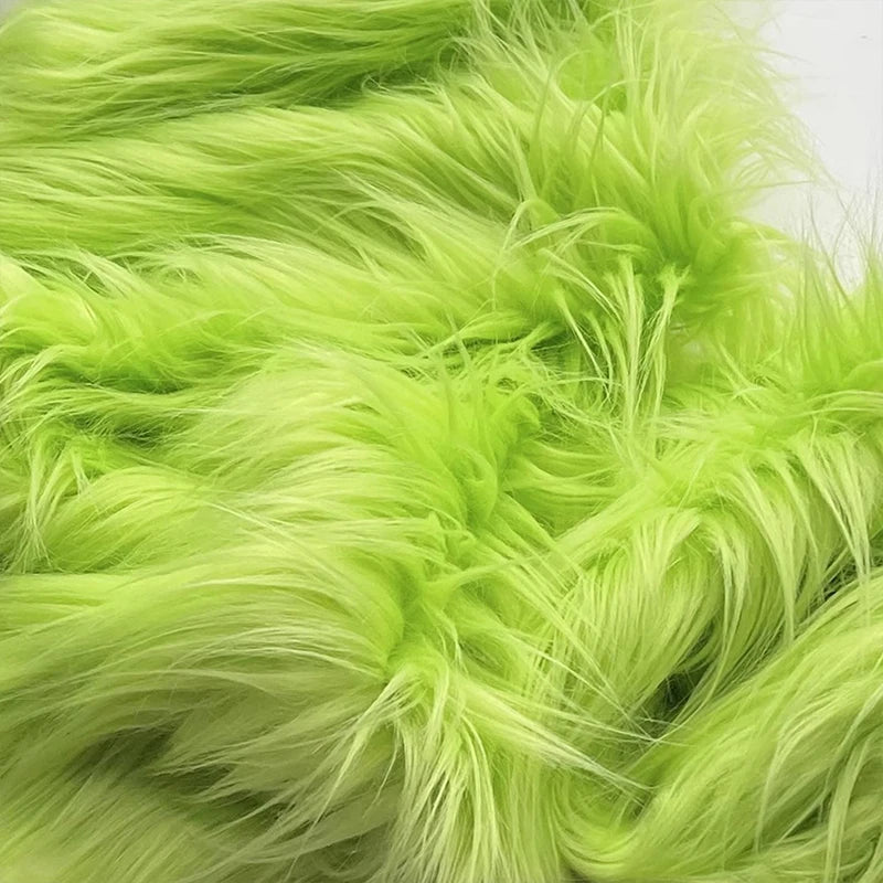 25*25Cm Faux Fur Fabric Square Artificial Fur Long Pile Plush Fabric for DIY Chair Cushion Crafts Dolls Beard Hair Decoration