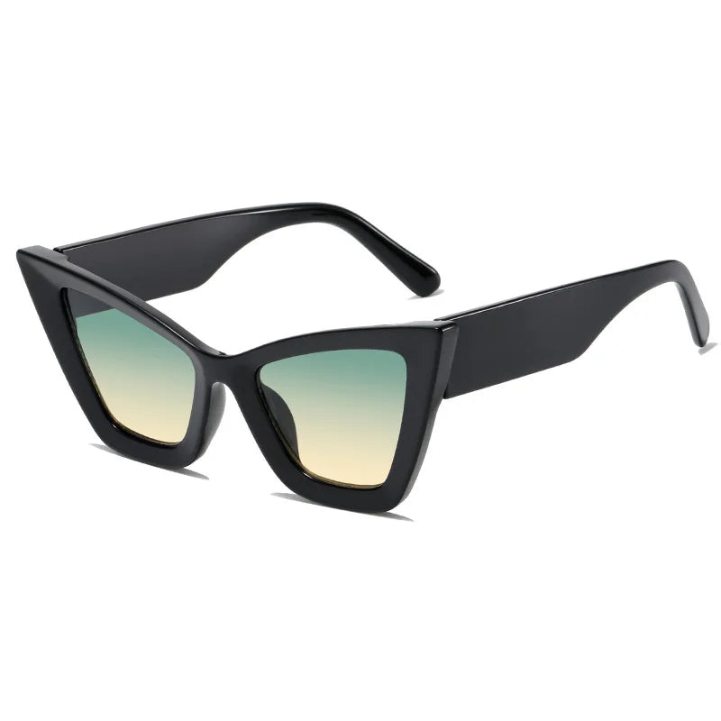 SHAUNA Oversized Cat Eye Women Sunglasses UV400