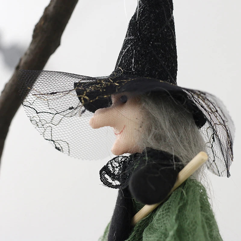 Scary Witch Doll Indoor Decor Halloween Props Home Decoration Halloween Witch Props Halloween Tree Hanging Ornaments Halloween T