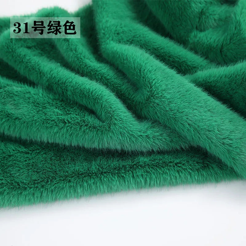 40Colours 2cm Imitation Mink Plush Fur Fabric Doll Manual DIY Counter Scarf Cuddle Doll Faux Fur Fabric 50*50