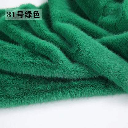 40Colours 2cm Imitation Mink Plush Fur Fabric Doll Manual DIY Counter Scarf Cuddle Doll Faux Fur Fabric 50*50