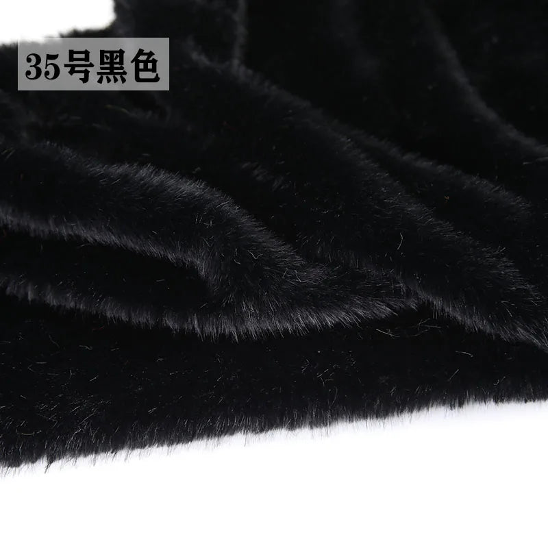 40Colours 2cm Imitation Mink Plush Fur Fabric Doll Manual DIY Counter Scarf Cuddle Doll Faux Fur Fabric 50*50
