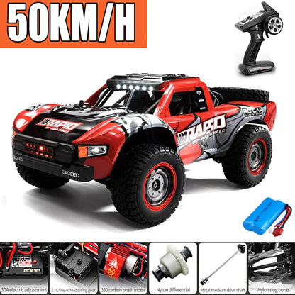 Rc Car Off Road 4x4 50km/H or 75km/H High Speed Brushless Motor Monster Truck 1/16 Desert/Snow Racing Drift Cars Toys for Boys