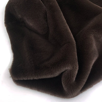 Sewbato 10mm 100% Polyester Faux Fur Fabric 50x50cm Environmentally Friendly Soft Minky Fabric Plush Toy/Clothing Plush Fabric