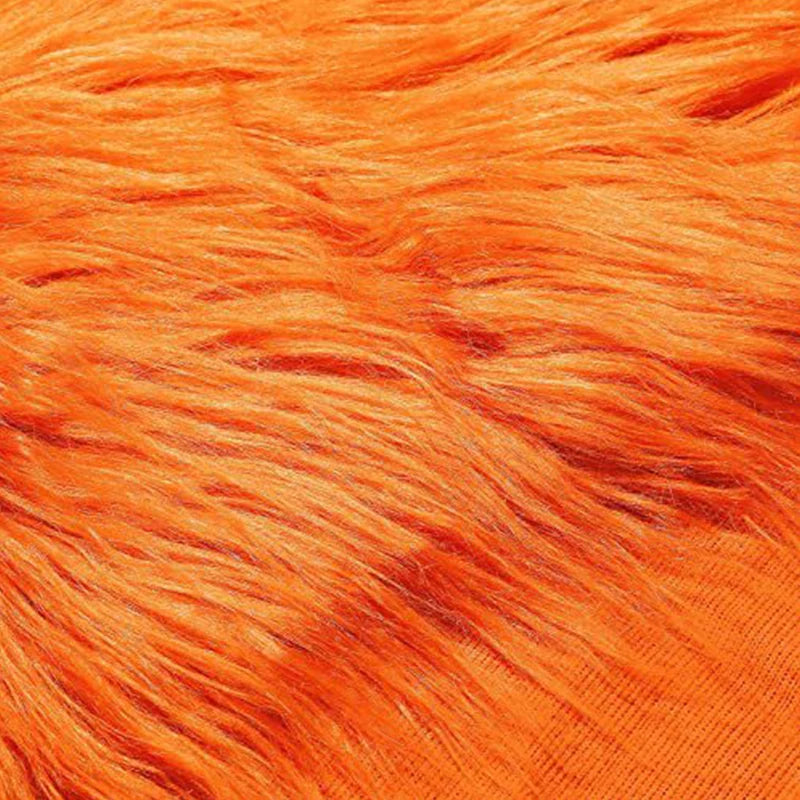 25*25Cm Faux Fur Fabric Square Artificial Fur Long Pile Plush Fabric for DIY Chair Cushion Crafts Dolls Beard Hair Decoration