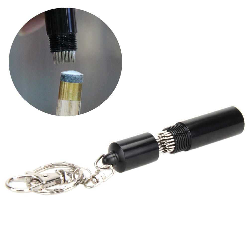 Snooker Pool Cue Tip Shaper Multifunction Snooker Cue Tips Easy to Carry Cue Tip Burnisher Training Billiard Accessories