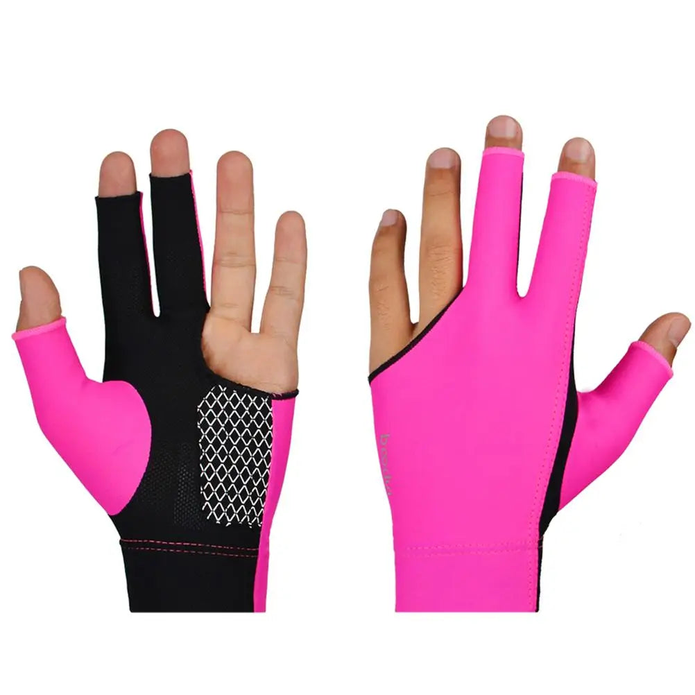 3 Finger Billiards Glove Anti Slip Pool Cue Gloves for Men Portable Wear Resistant Snooker Glove Table Fingers Mittens