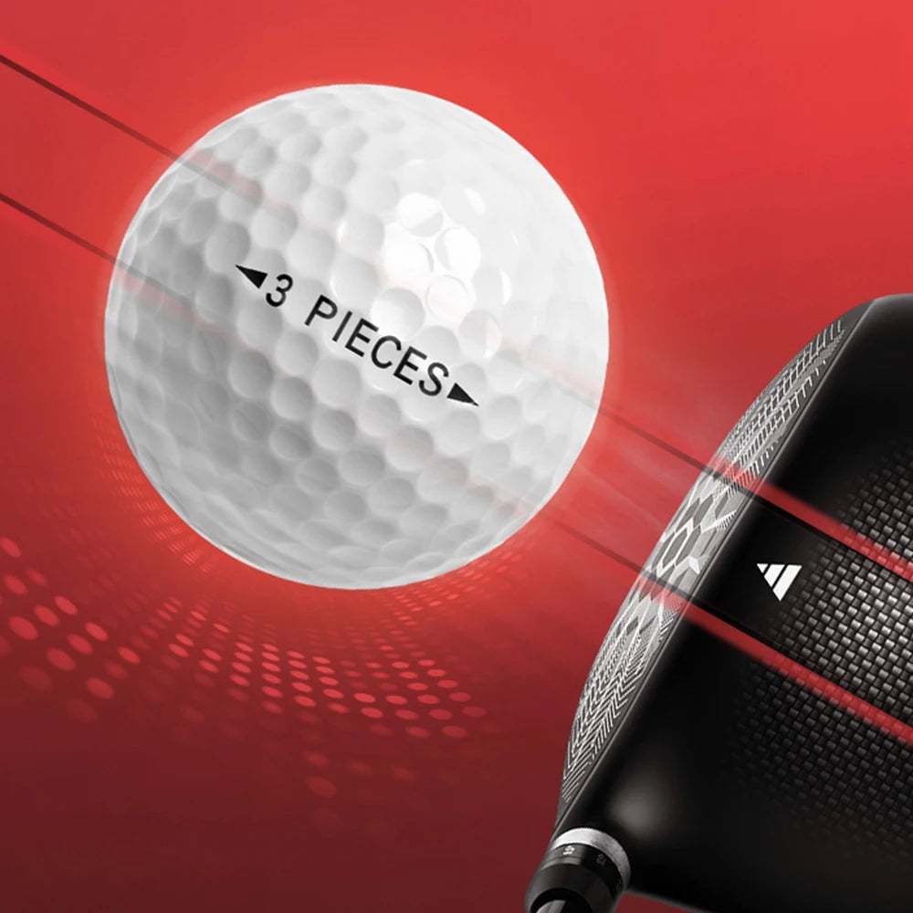 Three-Layer Golfs Ball for Competition Wear Resistant Durable Golfs Ball High Elastic Rubber Cores Golfs Equipment for Man Women