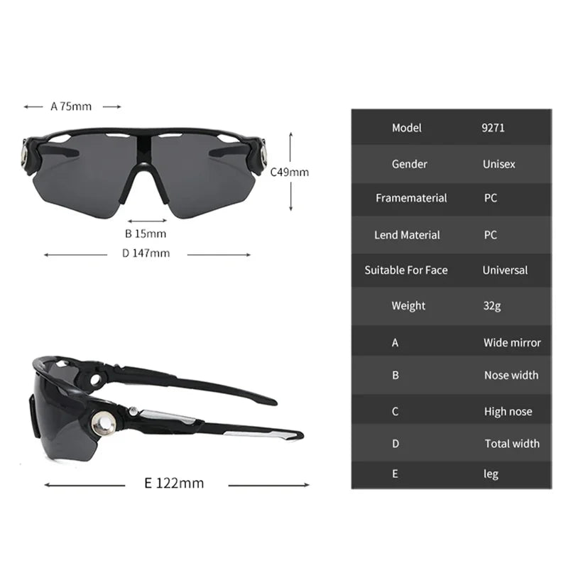 Cycling Eyewear 8 Clolors Outdoor Sports Sunglasses Men Women Cycling Glasses Mtb Glasses Road Riding Bike Sunglasses Goggles