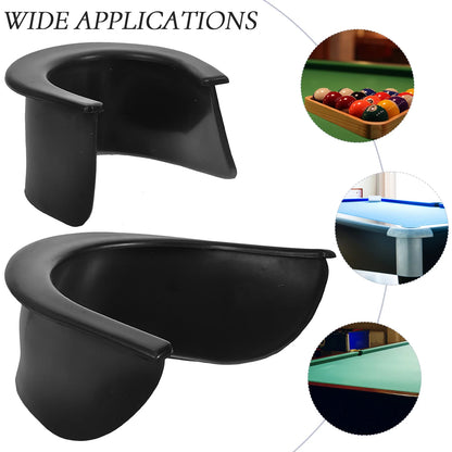 Four Large Corners Two Mid Corners Durable Billiard Liner Protective Pocket Rubber Snooker Ball Accessories Sturdy Table Liners