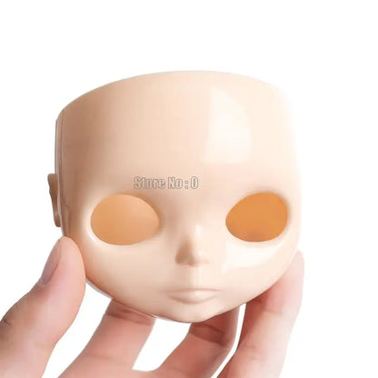 1pc 1/6 Blyth Diy Doll Factory Dolls Faceplate With Backplate 30cm Plastic Blyth No Makeup Face Screw Toys Accessories