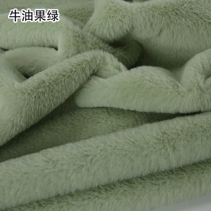 40x50cm Faux Rabbit Fur Fabric 8mm Encrypted Soft Fur Short Plush 100% Polyester Handmade DIY Clothing Home Textiles Scarf Doll