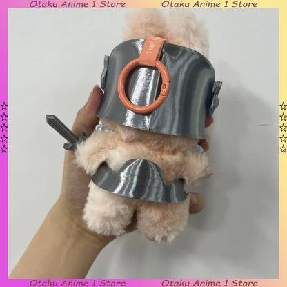 New 3D Armour Labubu Clothes Dragon Slayer Knight Armor Sword Set Mini Plush Doll Clothing Fashion Doll Accessories Gift