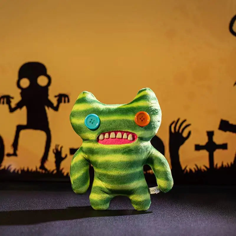 Latest Halloween Cute Teeth Monster KT Cat Doll Stuffed Plush Toy Doll Cartoon Anime Cute Children's Birthday Gift Fun Doll
