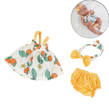 Doll Clothes Dress Jumpsuit Vest for 40cm New Baby Reborn American Doll Baby Girl DIY Clothes Toys for 16 Inch Dolls