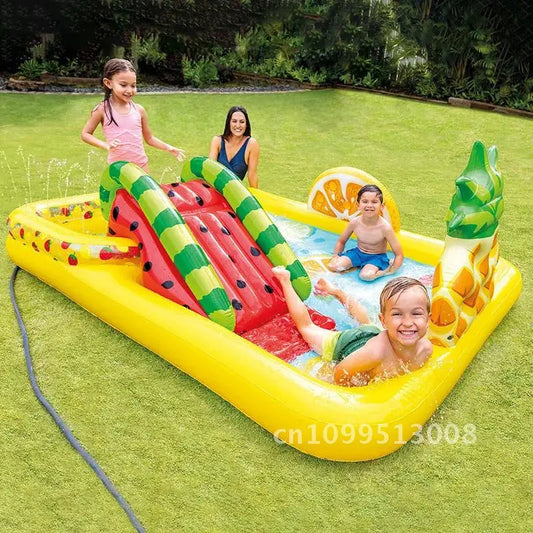 Swimming Children's Inflatable Big Pool Floats Slide Dinosaur Castle Pools Summer Play Piscina Water Toys Games Kids for Baby
