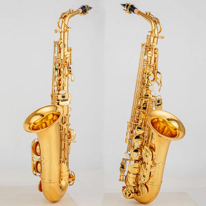 Made in Japan 280 Black Label Professional Alto Drop E Saxophone Gold Alto Saxophone With Band Mouth Piece Reed Case