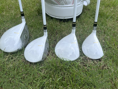 Women Golf Complete Set Full Set  3stars Golf Clubs 11.5 Driver+Fairway +Hybrd+Putter+Irons 12pcs With Graphite L Shaft  No Bag
