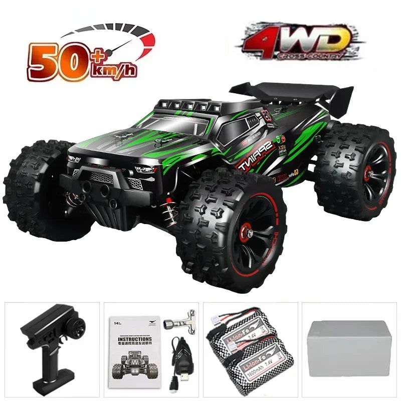 1:16 85km/H or 50km/H 4WD RC Car With LED Remote Control Cars High Speed Drift Monster 4x4 Truck for Kids vs Wltoys 124017 Toys