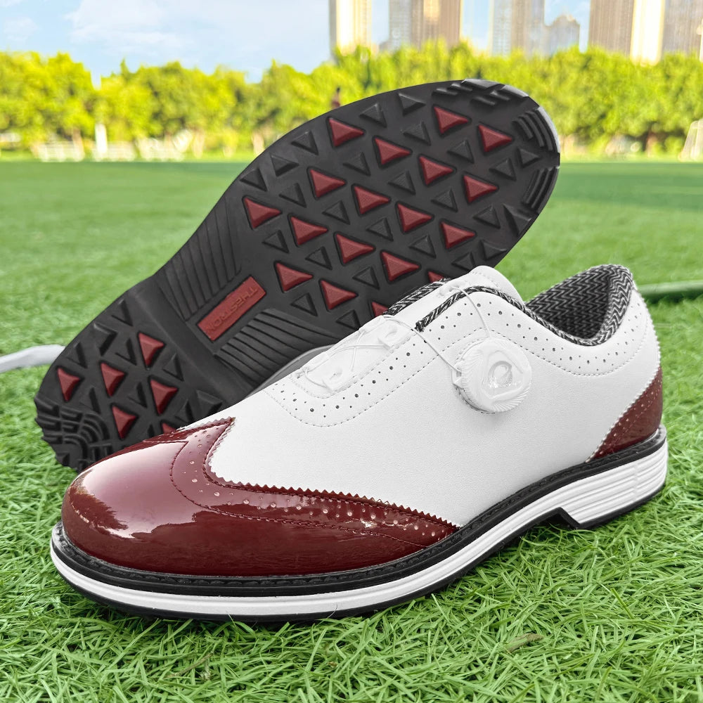 Men Golf Shoes Spikes Golf Sneakers Comfortable Walking Footwears Size 39-49