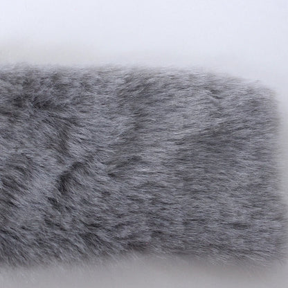 7MM Plush Fabric Fabric Pure Color Solf Atrtificial Rabbit Fur Doll Clothing Pillow DIY Decoration Material