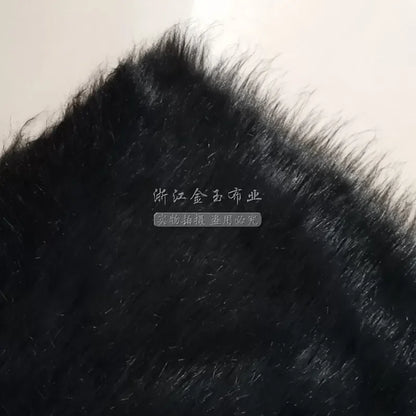 White Long Fur Long Hair Plush Fabric Fur  by the Meter for Clothes Upholstery Toys Coats Doll Sewing Soft Green Faux Fur Cloth