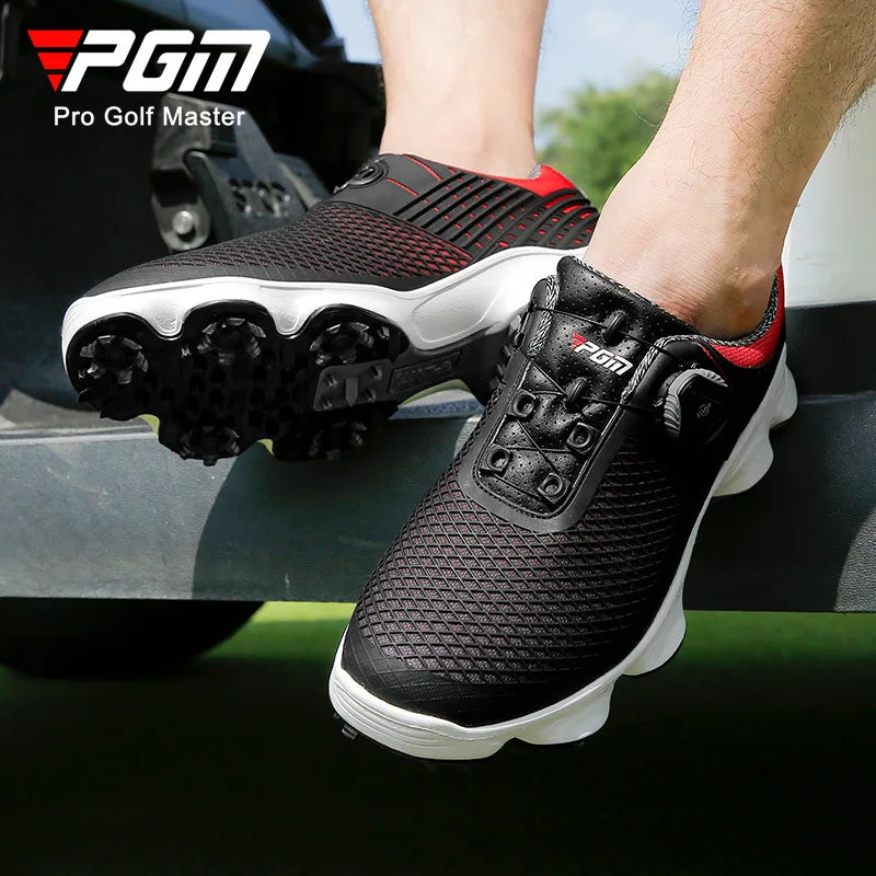 PGM Golf Sports Men's Shoes Waterproof Fashion Casual Sneakers Quick Lacing Breathable Non-Slip XZ106 Wholesale