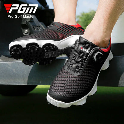 PGM Golf Sports Men's Shoes Waterproof Fashion Casual Sneakers Quick Lacing Breathable Non-Slip XZ106 Wholesale