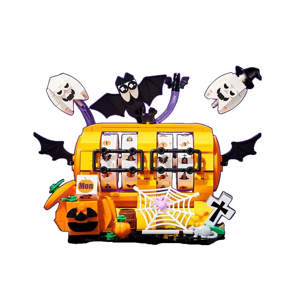 Halloween Creative Building Blocks Set MOC Halloween Hut Pumpkin Lantern Pumpkin House Decoration Assemble Bricks Kit Toys Gifts