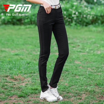 PGM Women Golf Pant Summer Sweatpants Spring Golf/Tennis Pants High Elastic Ladies Trouser Breathable Slim Quick Dry Pants