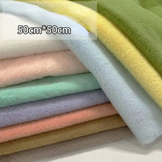 40x50cm Faux Rabbit Fur Fabric 8mm Encrypted Soft Fur Short Plush 100% Polyester Handmade DIY Clothing Home Textiles Scarf Doll