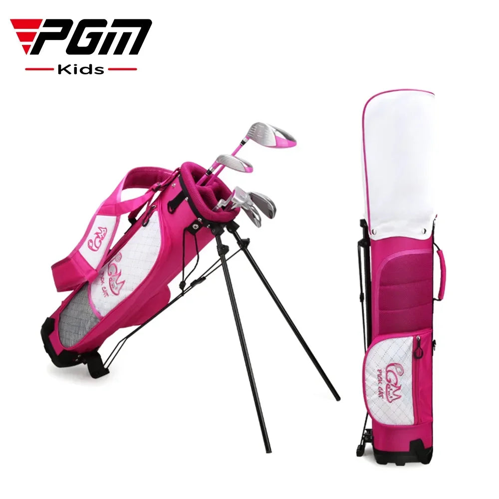 PGM Old Kids Golf Club Set 3-12 Years Old Children's Girl Beginner's Golf Training Wood Iron Swing Putter Bag Gift JRTG007
