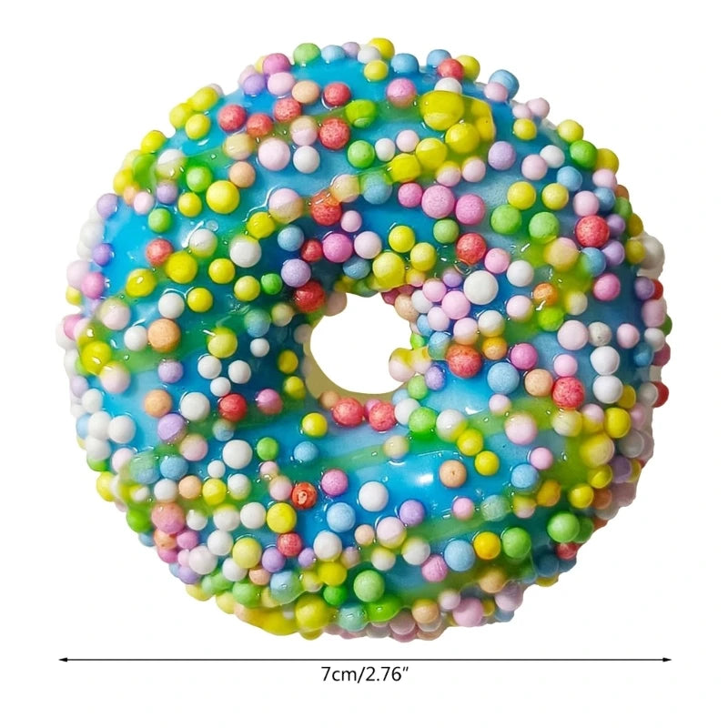 Donut Stress Relief Toy Party Favor Realistic Dessert Artificial Doughnuts Shop Decorations Birthday Party Kids Adults