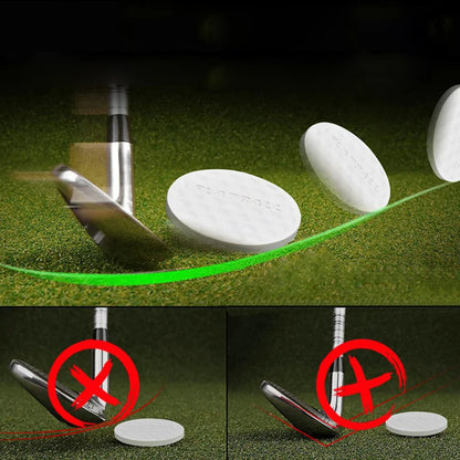 Flat Golf Balls Swing Trainer Flat Golf Training Balls Lightweight Durable Indoor Outdoor Beginners Swing Golf Practice Ball