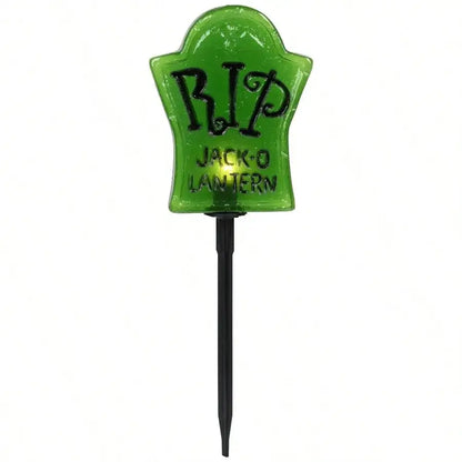 3-Pack Artificial Tombstone Decorations - Halloween Cemetery Grave Stones With Realistic Details, Weather-Resistant Outdoor