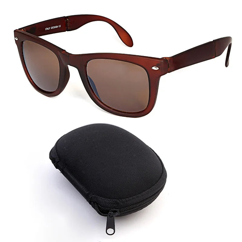 New Foldable Square Sunglasses Fashion Men's Driving Sun Glasses Women's Outdoor Sports and Cycling Goggles UV400 Eyewear