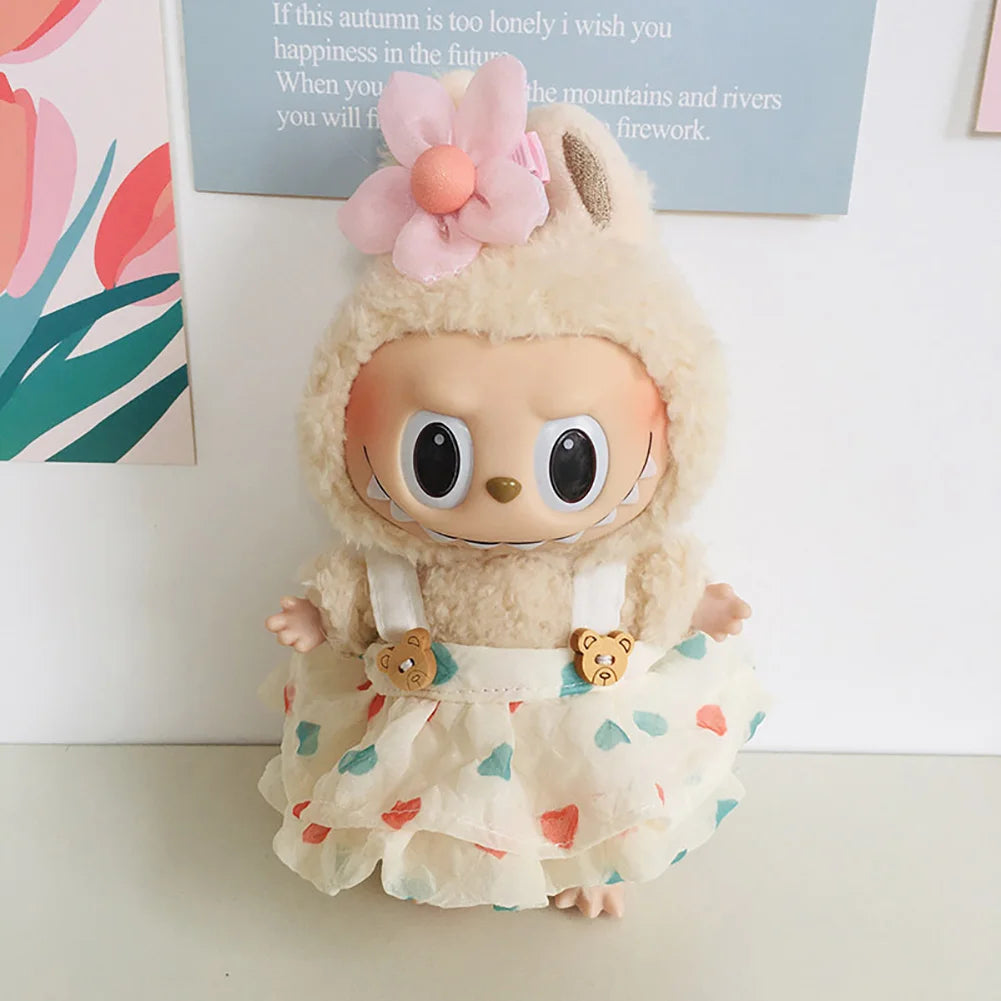 Clothes Only 17cm Doll Clothes Accessories for Labubu Time to Chill Doll Clothes