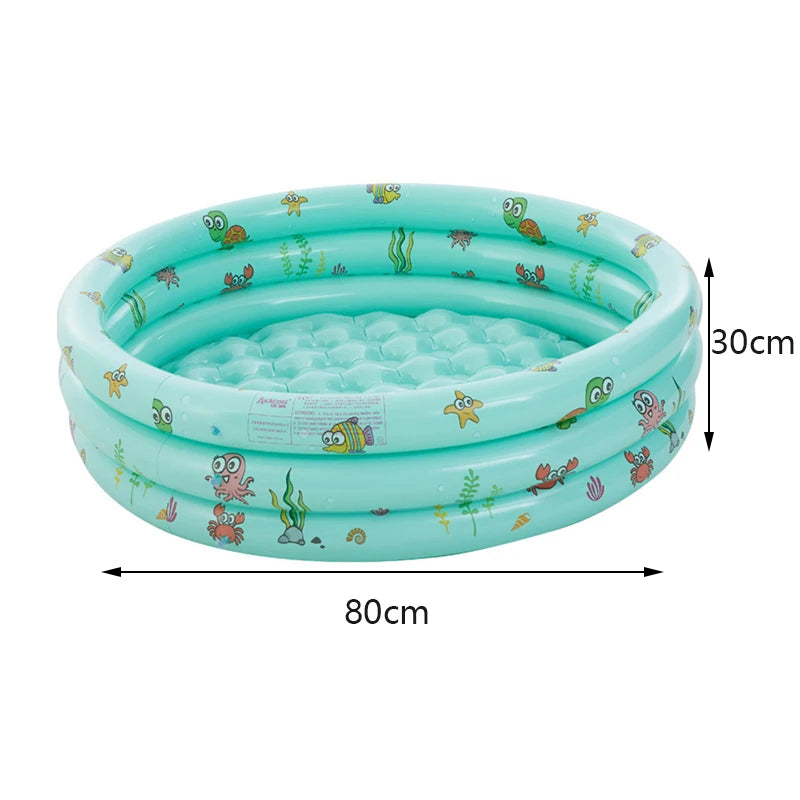 PVC Baby Inflatable Swimming Pool Kids Toy Summer Soft Fun Portable Bathtub for Water Game Portable Kids Outdoors Sport Play Toy