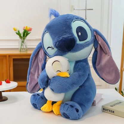 25-40cm Disney Plush Doll Stitch Lilo Doll Cute Duck Stitch Plush Stuffed Toy Anime Soft Stuffed Kawaii Children's Birthday Gift