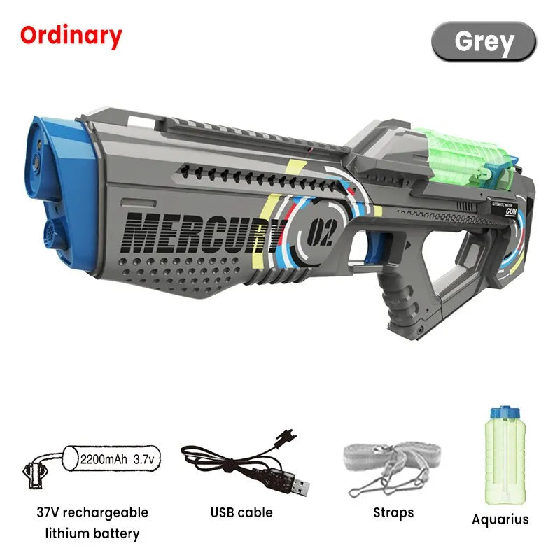 2024 NEW Summer Fully Automatic Luminous Water Blaster Gun，Electric Continuous Firing Water Gun，Pool Toy for Adult Kid Boy Gift